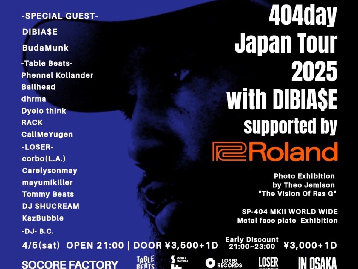 404day Japan Tour 2025 with DIBIA$E in OSAKA -Celebrating 20 Years