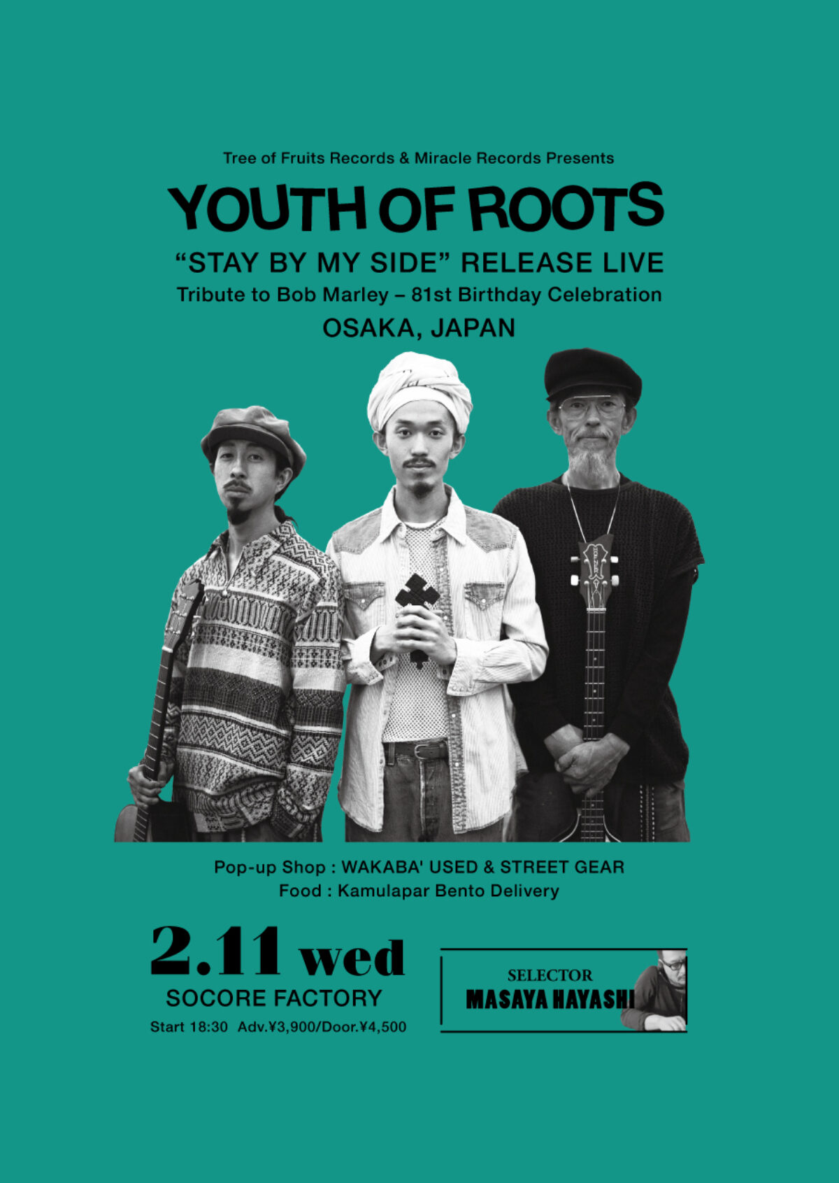 YOUTH OF ROOTS “STAY BY MY SIDE” Release Live in OSAKA Tribute to