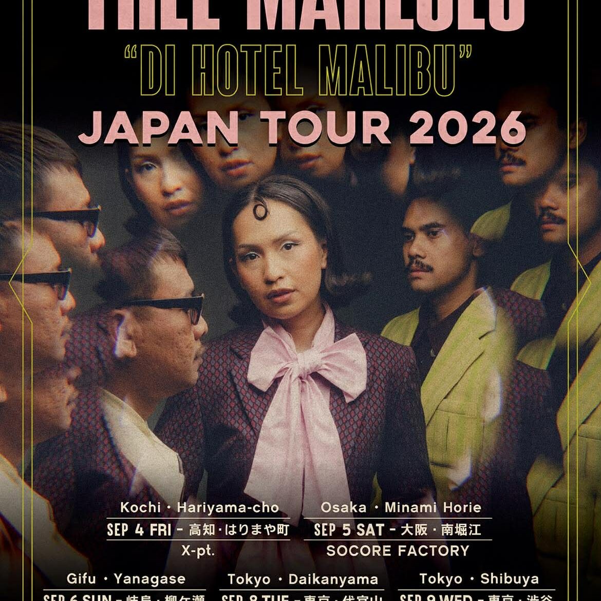 THEE MARLOES DI HOTEL MALIBU Japan Tour 2026 - SOCORE FACTORY